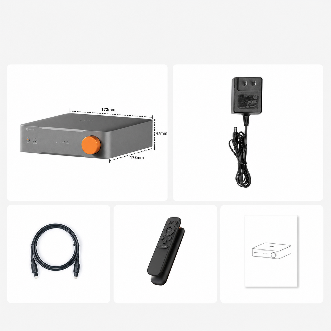Zawartość zestawu Fosi Audio S3 Standard Edition